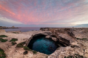 sunset over the sea