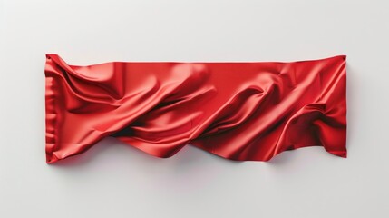 Red Silk Draped Banner