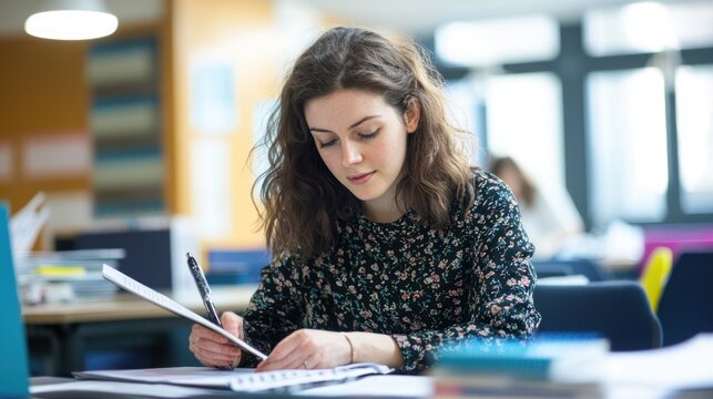 A researcher working on gender equality studies in a university setting.