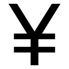 Yen or yuan symbol sign vector illustration