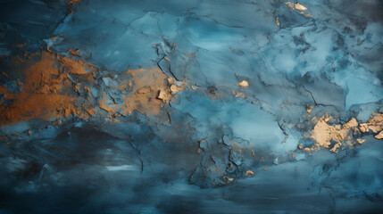 blue background.  Closeup of abstract rough blue and white art painting texture