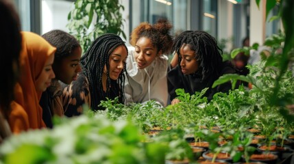 Participants from Saudi Arabia, Micronesia, and the Democratic Republic of the Congo spending a tech-free day in an urban garden, showcasing the benefits of green spaces for digital detox