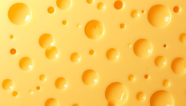 Emmental cheese texture with holes for artisanal dairy imagery