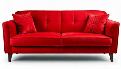 Red sofa transparent background