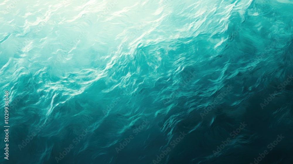 Poster smooth teal gradient with elegant matte finish, gently shifting from deep teal to lighter tones, cre