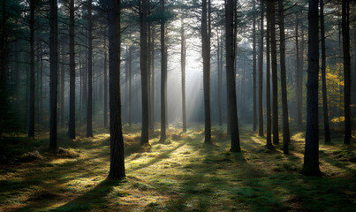 Obraz premium Spectacular Nature and Scenic Wonders: Golden Hour Sunsets, Lush Forests, Tranquil Beaches, and Vibrant Fields of Flowers in Stunning Views