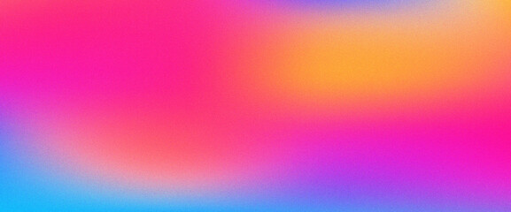 Colorful gradient noise grain background texture, color gradient rough abstract background shine bright light and glow template empty space