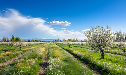 Fototapeta premium Spectacular Nature and Scenic Wonders: Golden Hour Sunsets, Lush Forests, Tranquil Beaches, and Vibrant Fields of Flowers in Stunning Views