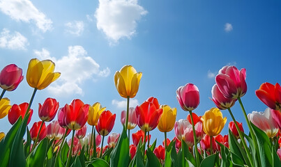 Fototapeta premium Spectacular Nature and Scenic Wonders: Golden Hour Sunsets, Lush Forests, Tranquil Beaches, and Vibrant Fields of Flowers in Stunning Views