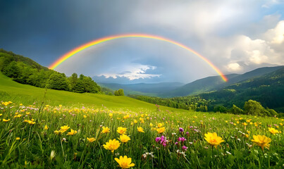 Spectacular Nature and Scenic Wonders: Golden Hour Sunsets, Lush Forests, Tranquil Beaches, and Vibrant Fields of Flowers in Stunning Views