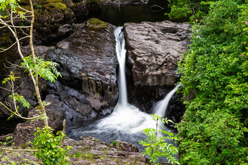 Cyfyng falls, waterfalls at Pont Cyfyng near Capel Curig.