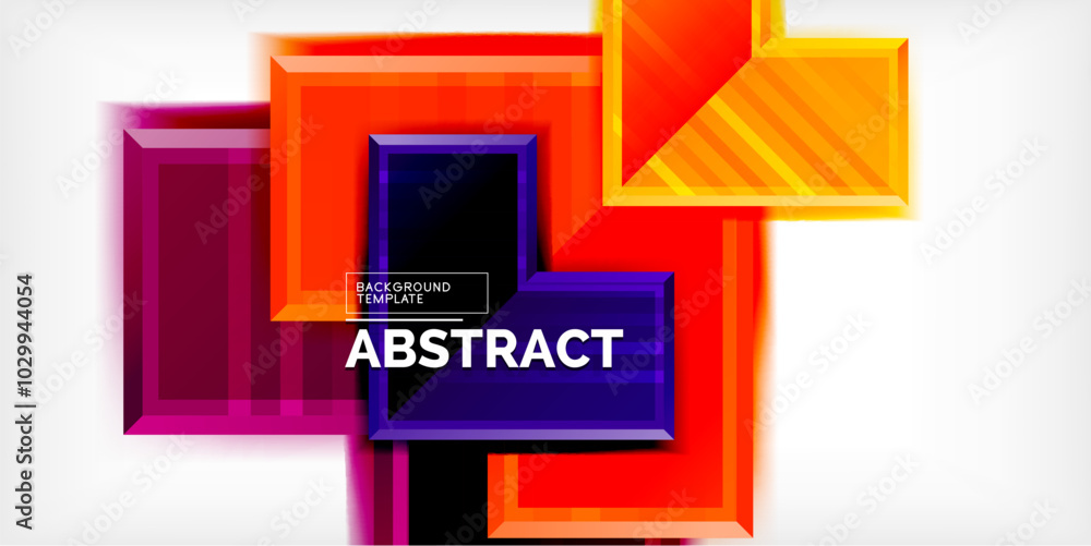 Aufkleber Arrow symbols created with 3d effects and line texture geometric abstract background