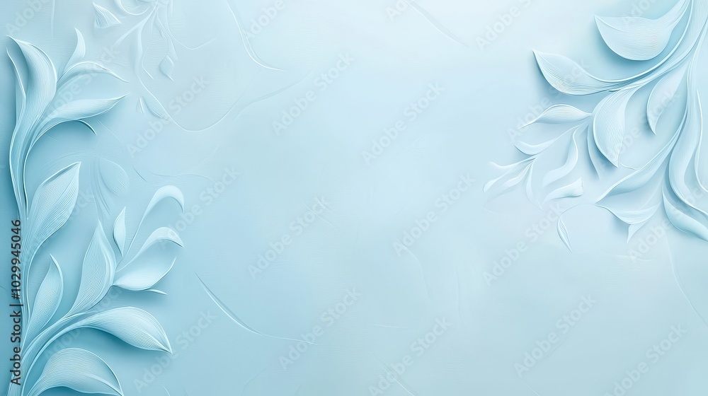 Poster a vintage light blue background with intricate damask patterns, creating a sophisticated backdrop fo