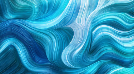 Liquid Dreamscape: Abstract swirls of turquoise and blue hues create a mesmerizing visual symphony. Perfect for designs needing a calming, flowing backdrop.