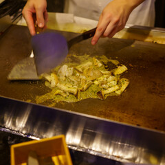 鉄板焼き　エリンギ