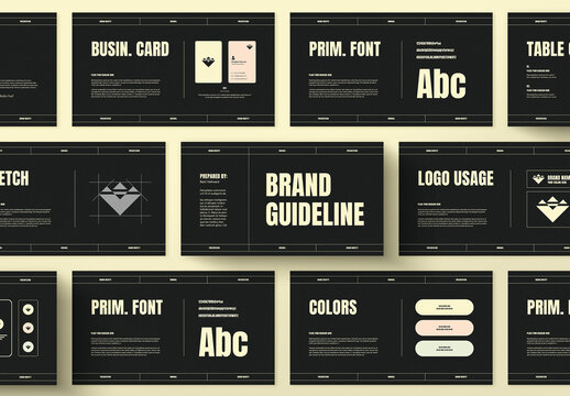 Brand Identity Guidelines Modern And Clean Design Template Layout