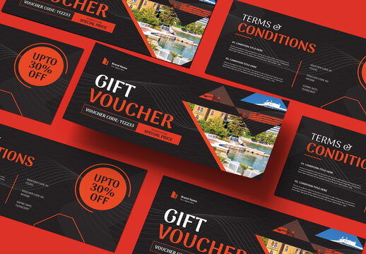 Creative Modern Gift Voucher Template Layout
