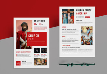 Church Event Flyer Template Layout