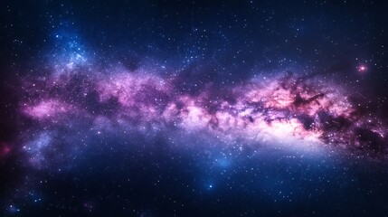 Fototapeta premium A stunning photograph of the Milky Way galaxy, showcasing its vibrant colors and intricate details