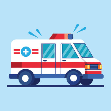 recommend clip art: Emergency Ambulance Vector Illustration Design Concept