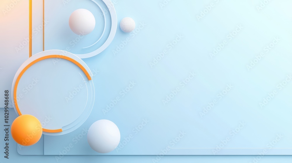 Poster light blue background design with sleek gradients and a modern, abstract layout for digital projects