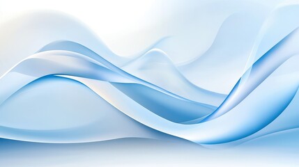 Fototapeta premium Light blue artistic design with soft, flowing patterns and organic shapes, perfect for abstract and creative projects.