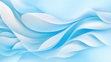Fototapeta premium Light blue pattern background with soft, flowing shapes, evoking a peaceful mood.