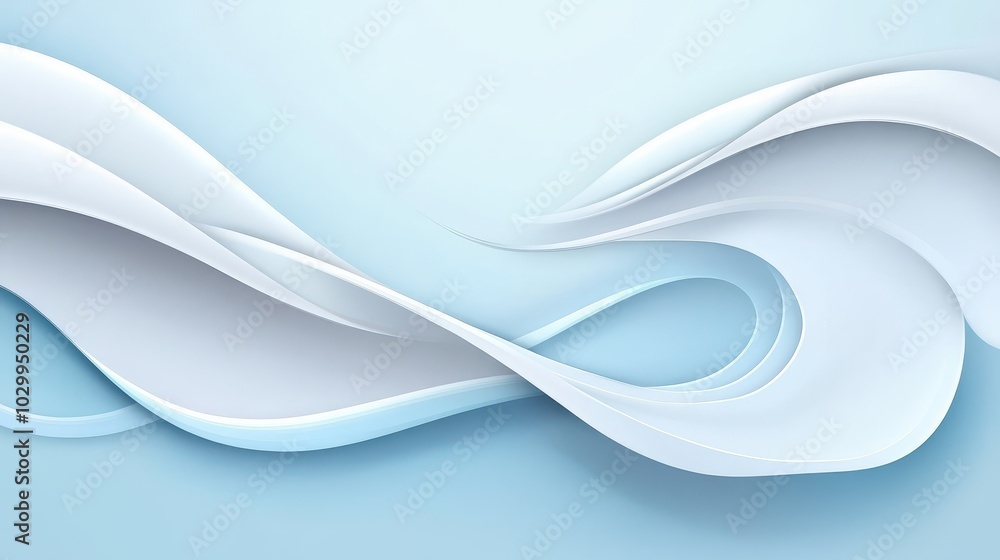 Poster modern light blue vector background with smooth color transitions and simple, abstract shapes.