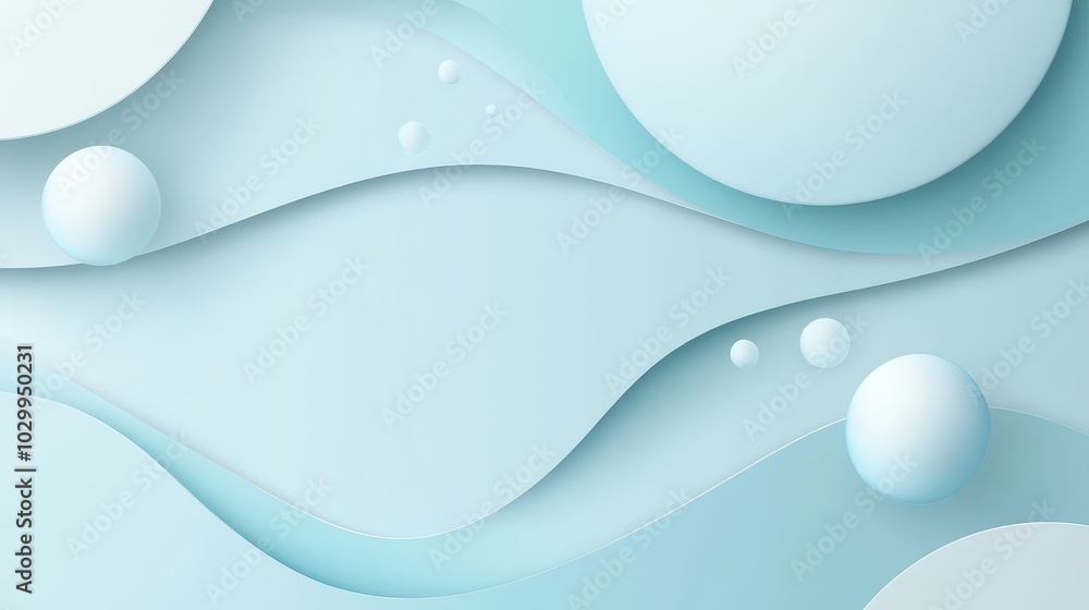 Poster modern light blue vector background with smooth color transitions and simple, abstract shapes.