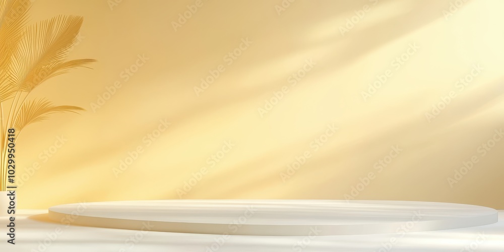 Poster pastel light yellow background with a smooth surface and minimal shadows, creating a soft aesthetic.