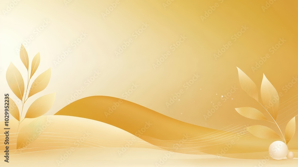 Poster soft yellow vector background with subtle gradients and organic patterns for a natural, calming effe