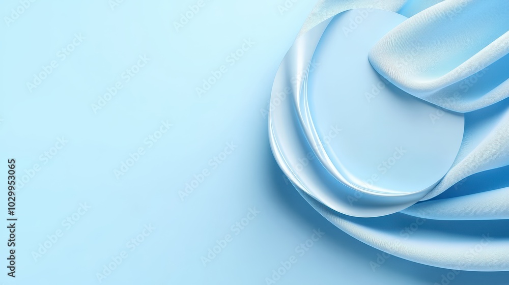 Poster uniform light blue color background, perfect for adding a calming and fresh atmosphere to presentati