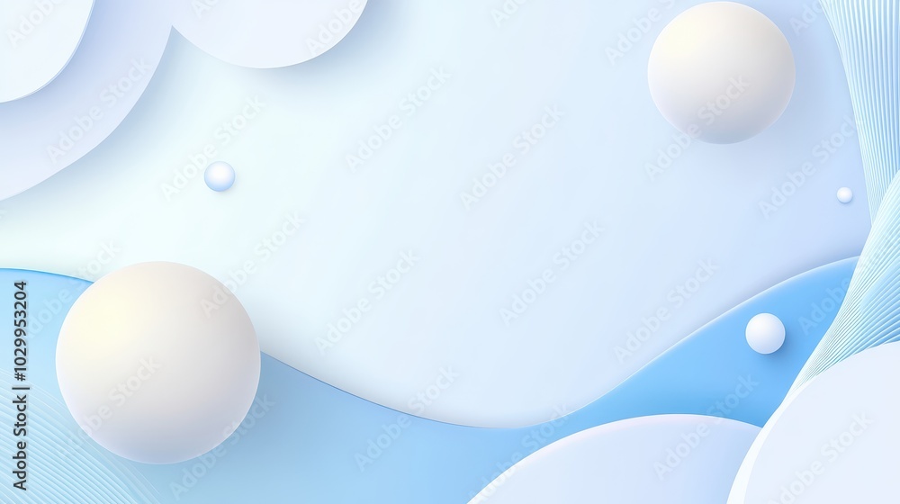 Poster vector light blue background with smooth gradients and simple shapes, ideal for web and graphic desi