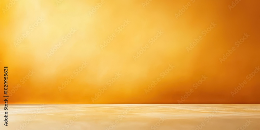 Poster warm yellow-orange background with a subtle gradient blending both colors harmoniously.