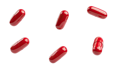Pills on transparent background