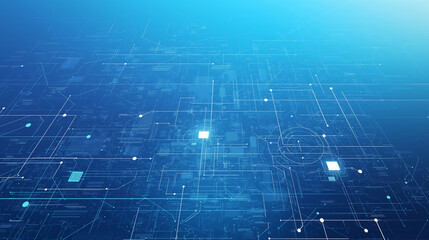 Abstract digital connections showcasing data and blockchain technology, emphasizing the innovative and transformative nature of modern networks. This composition captures the essence of interconnected