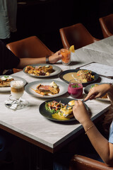 table setting at restaurant