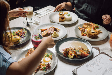 person in a restaurant