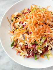 Asian chopped salad with crunchy top