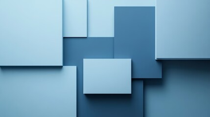 Gradient of Blue Shades, Minimalist Composition for Design and Art Projects Generative AI