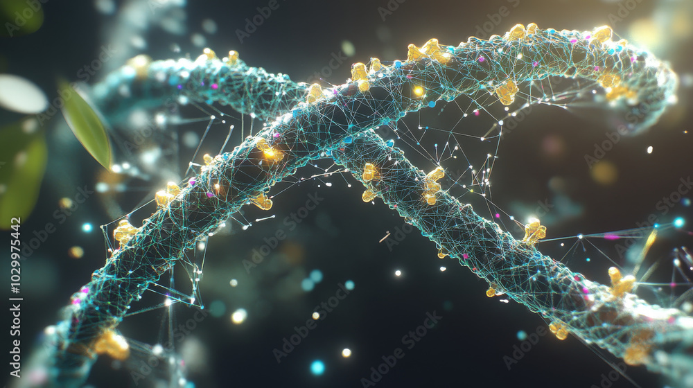 Poster dna's code could be the key to future computers. this illustration shows how scientists are using dn