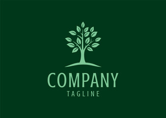 Vector illustration of Tree Logo Design