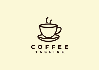Vector illustration of Coffee Logo Design