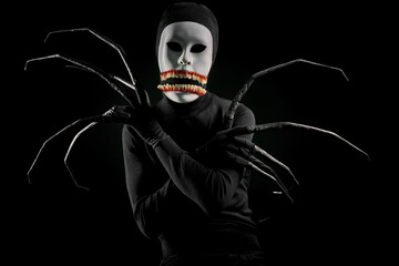 faceless creepy monster