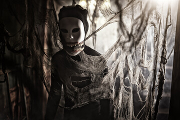 horror in abandoned house