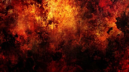 Fototapeta premium Abstract fiery background with orange, red, and black color scheme for graphic design and website design