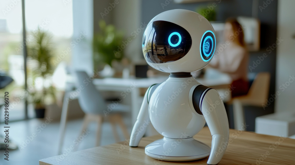 Poster a virtual assistant uses voice recognition to understand your commands. it's powered by artificial i