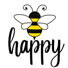 bee happy png