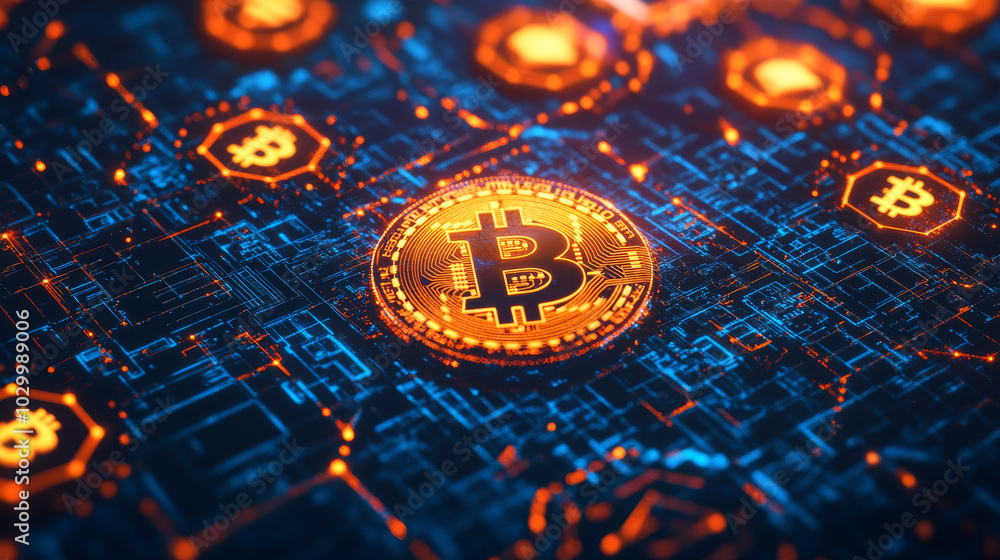 Aufkleber digital currencies like bitcoin, ethereum, and ripple are used for online payments and transactions.