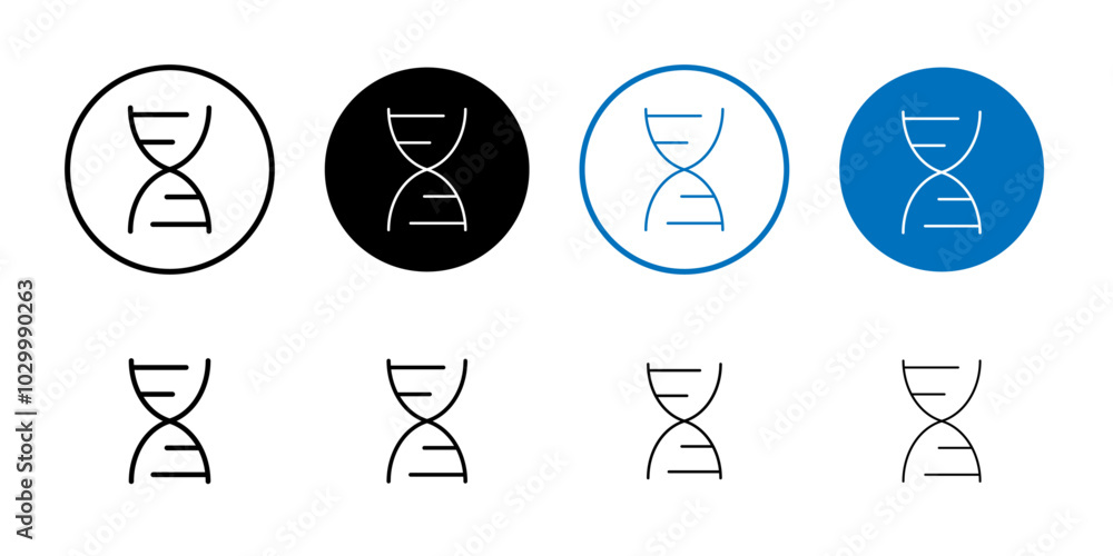 Poster DNA Icon Outline vector for web ui